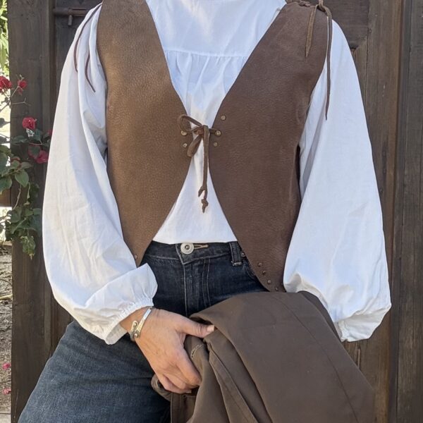 Gilet cuero moro estrella